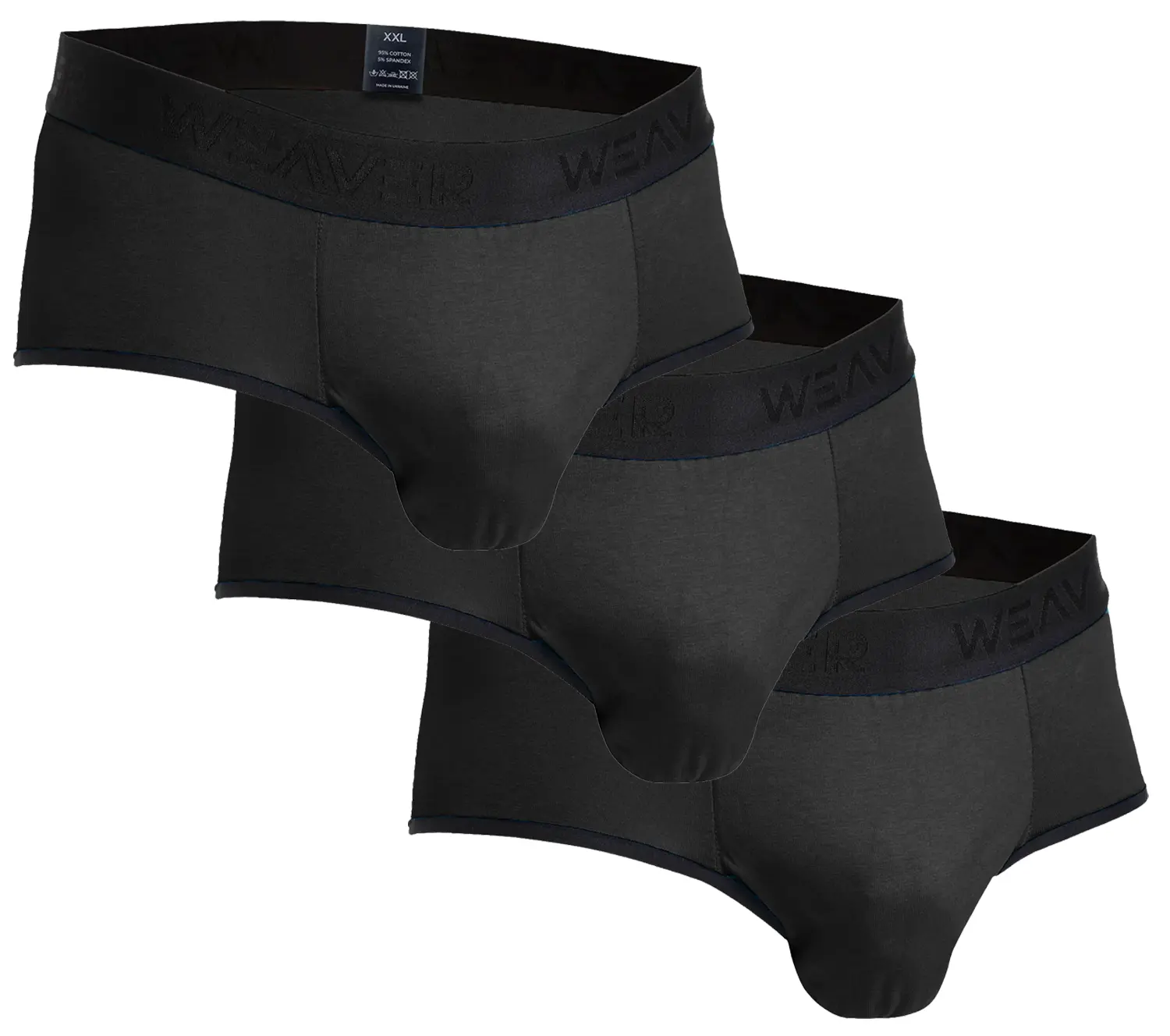 Чоловіча білизна Slip Pack - Black